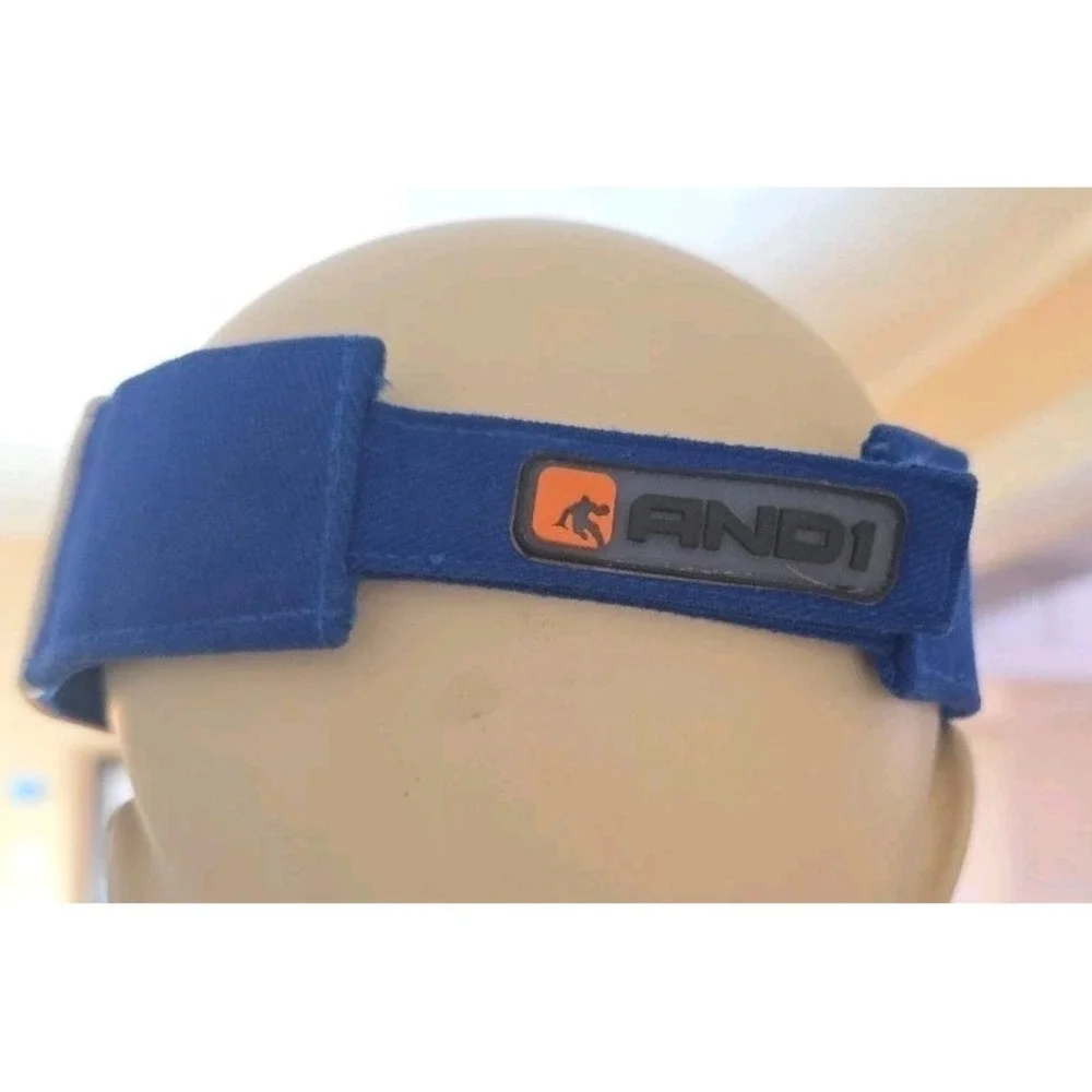 AND 1 VISOR Y2K HAT CAP VINTAGE Blue Yellow Basketball‎